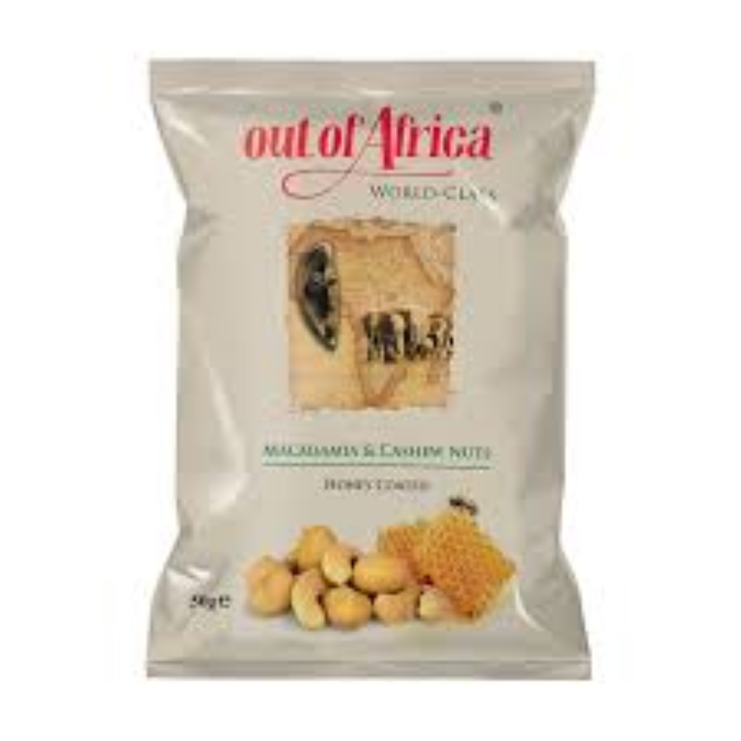 OUT OF AFRICA CASHEW NUTS HONEY 50G